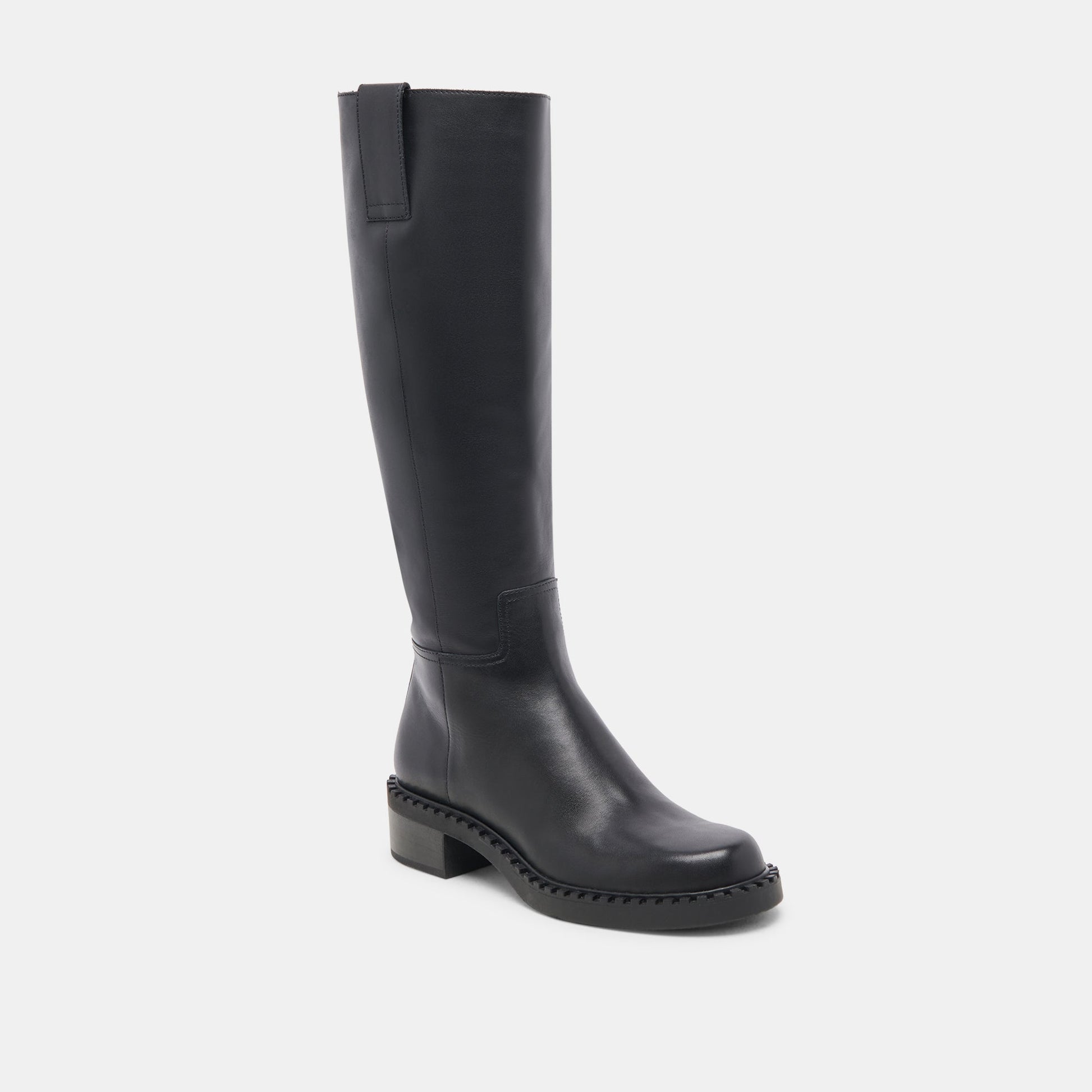Glory H2O Waterproof Black Leather Extra Wide Calf Boots Dolce Vita