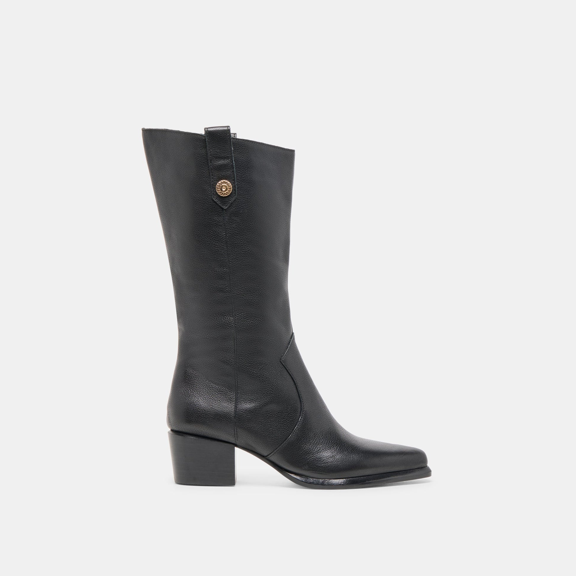 Vern Black Leather Boots Dolce Vita