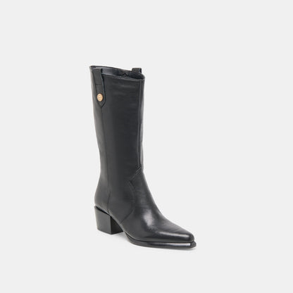 Vern Black Leather Boots Dolce Vita