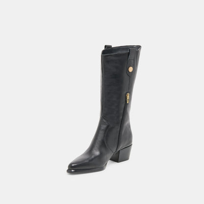 Vern Black Leather Boots Dolce Vita