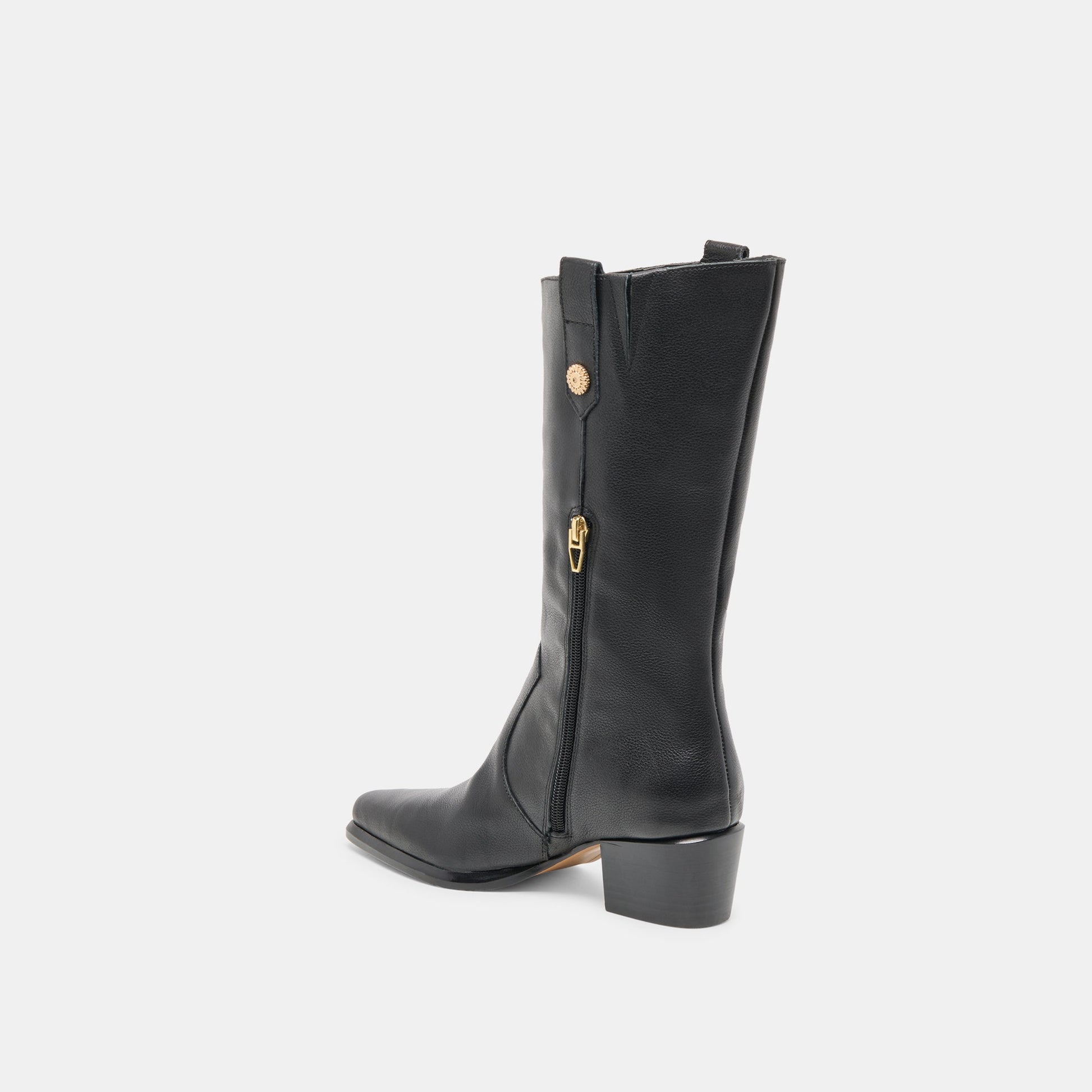 Vern Black Leather Boots Dolce Vita