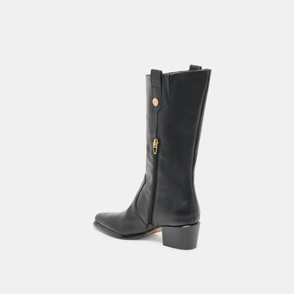 Vern Black Leather Boots Dolce Vita