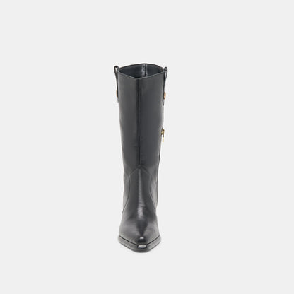 Vern Black Leather Boots Dolce Vita