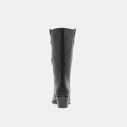 Vern Black Leather Boots Dolce Vita