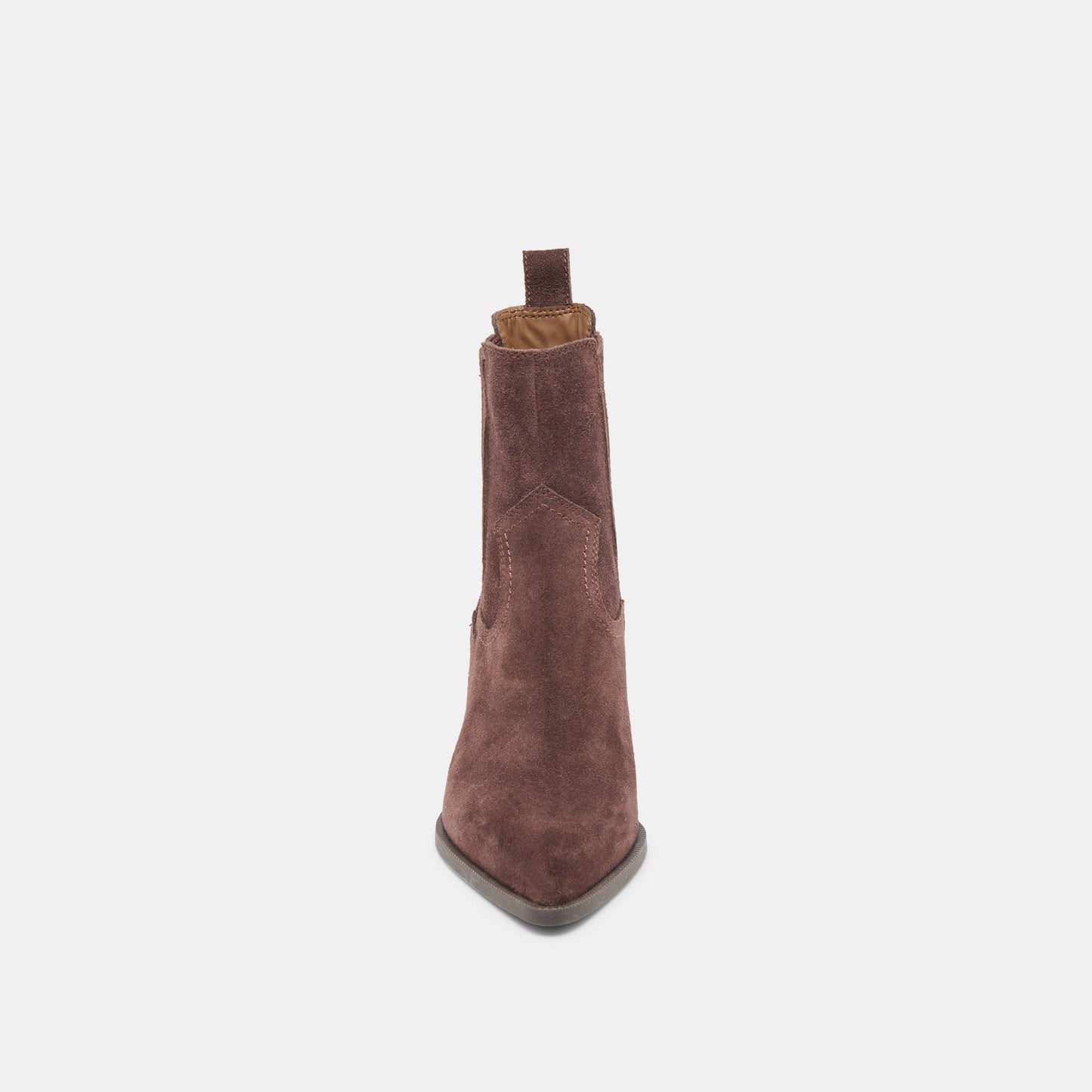 Slim Mahogany Suede Booties Dolce Vita