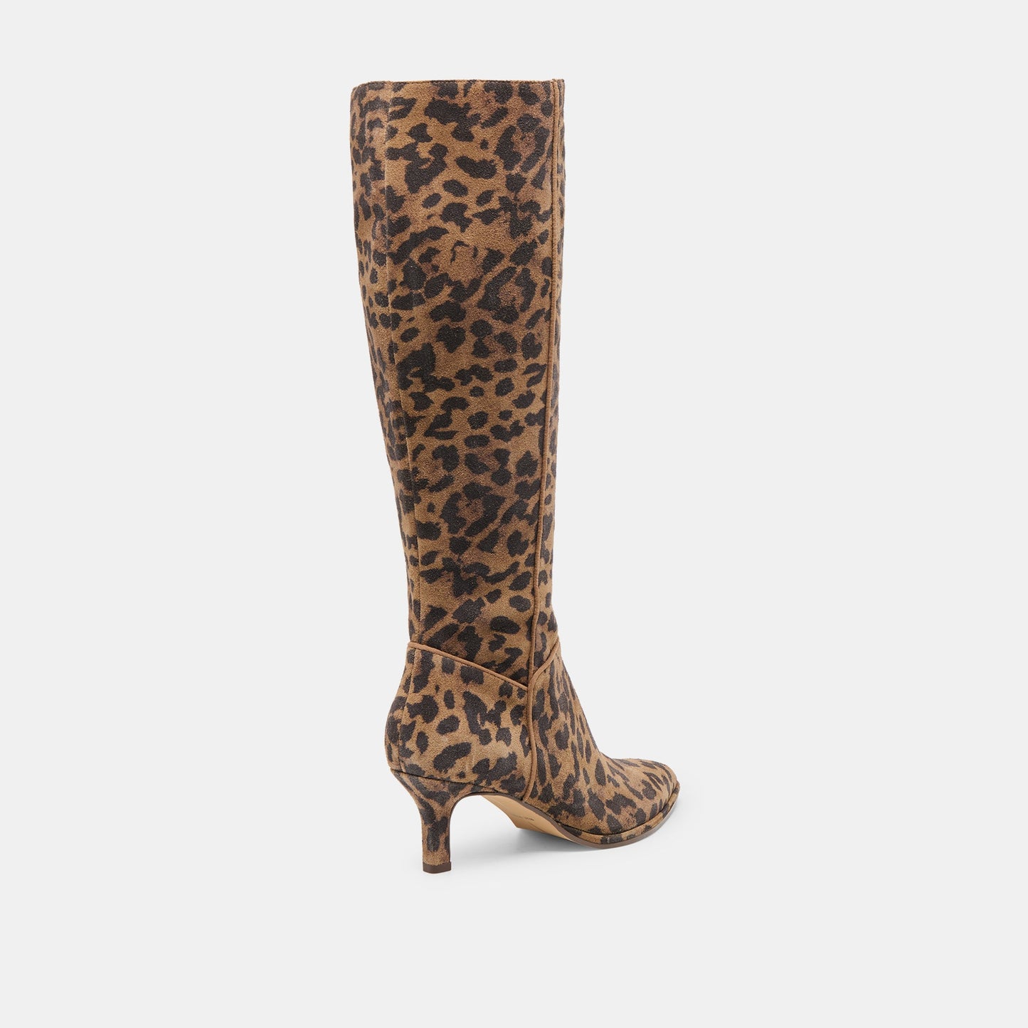 Aldy Brown Leopard Printed Suede Boots Dolce Vita