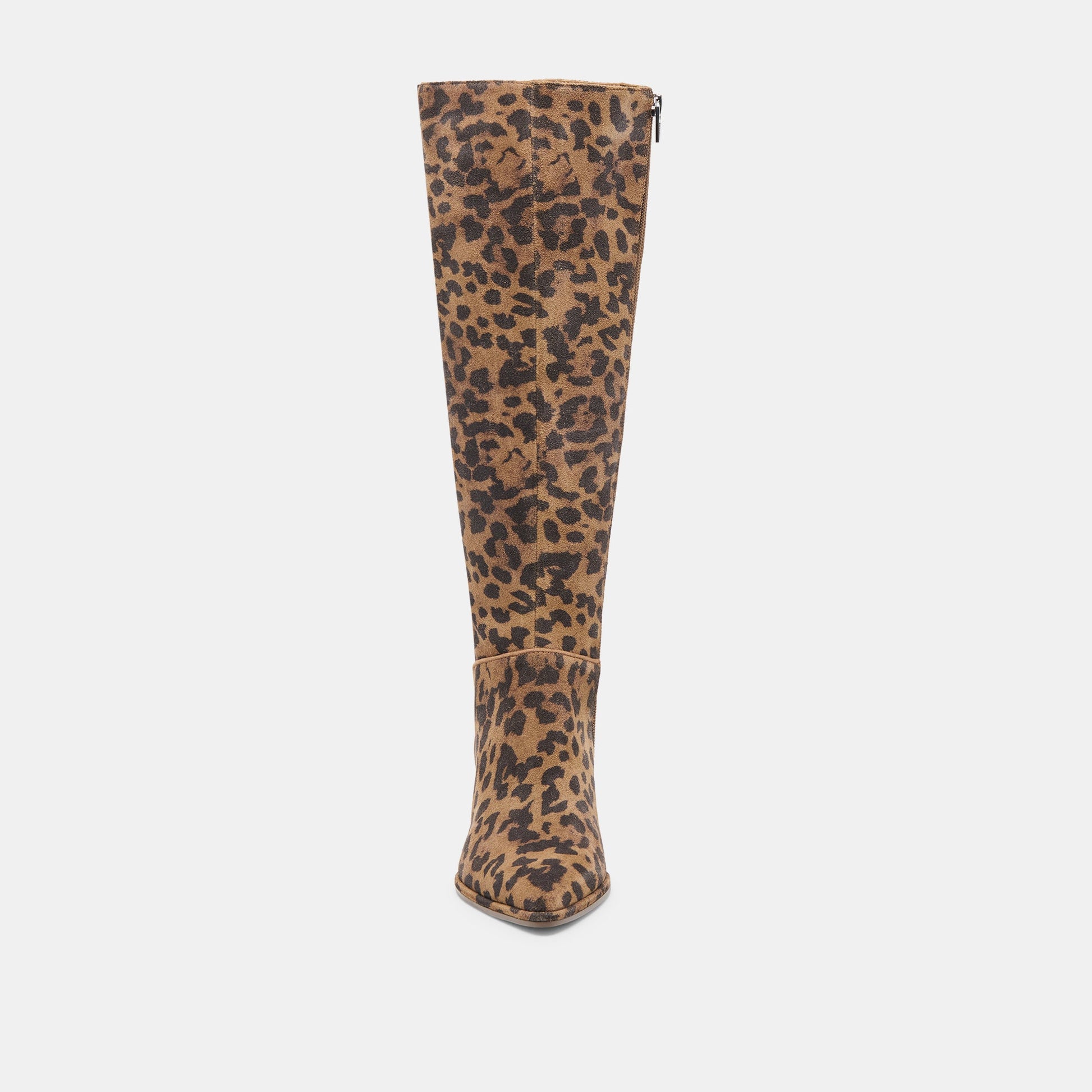 Aldy Brown Leopard Printed Suede Boots Dolce Vita