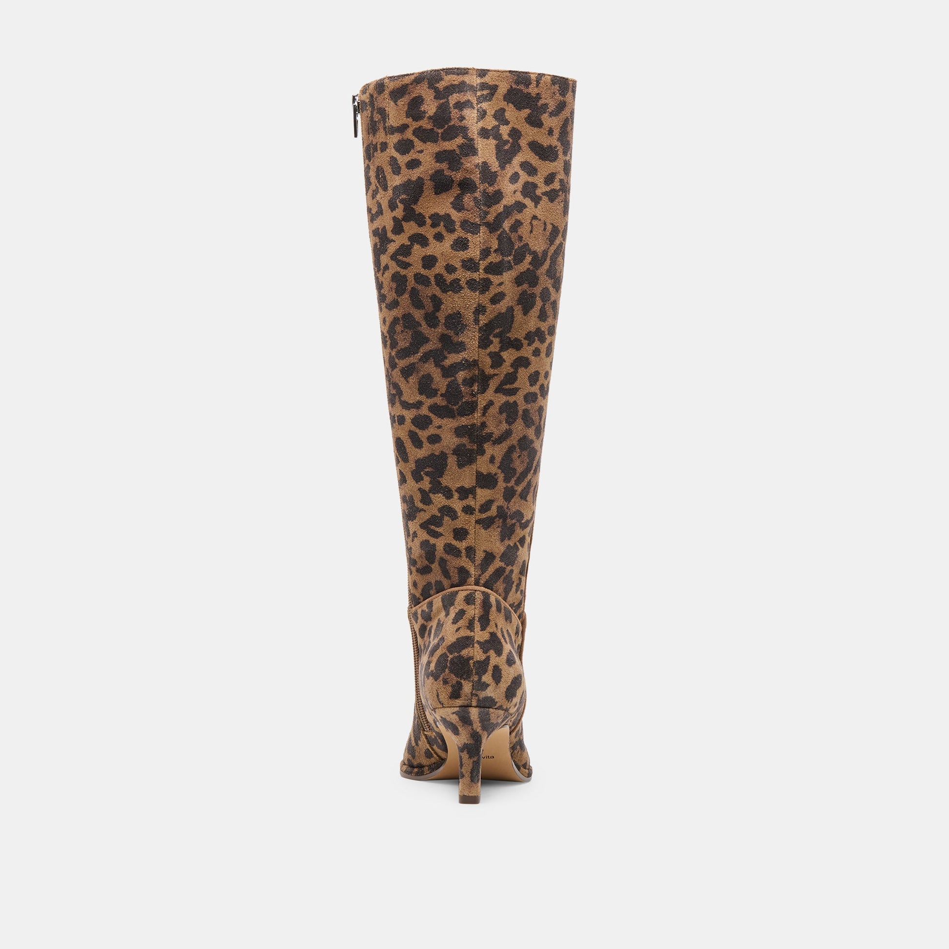 Aldy Brown Leopard Printed Suede Boots Dolce Vita