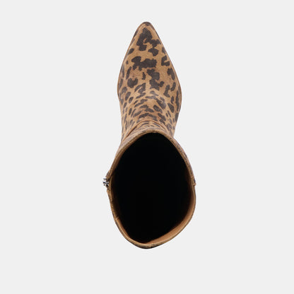 Aldy Brown Leopard Printed Suede Boots Dolce Vita