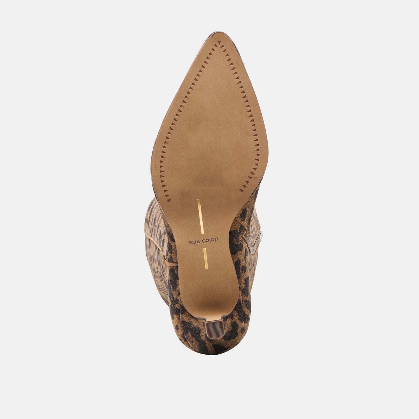 Aldy Brown Leopard Printed Suede Boots Dolce Vita