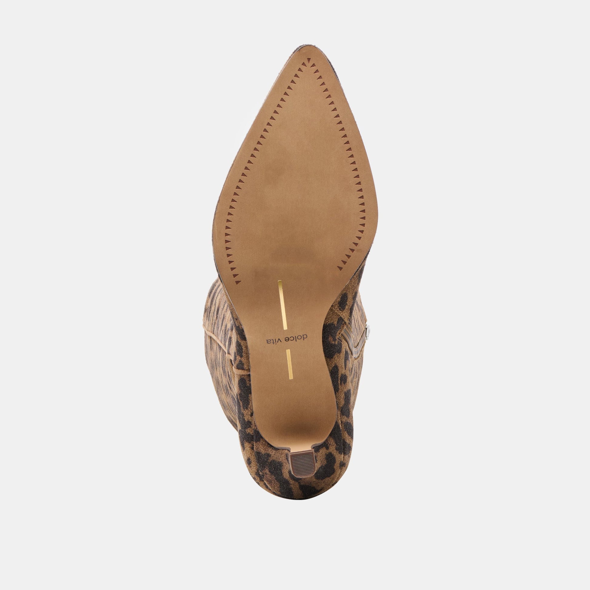 Aldy Brown Leopard Printed Suede Boots Dolce Vita