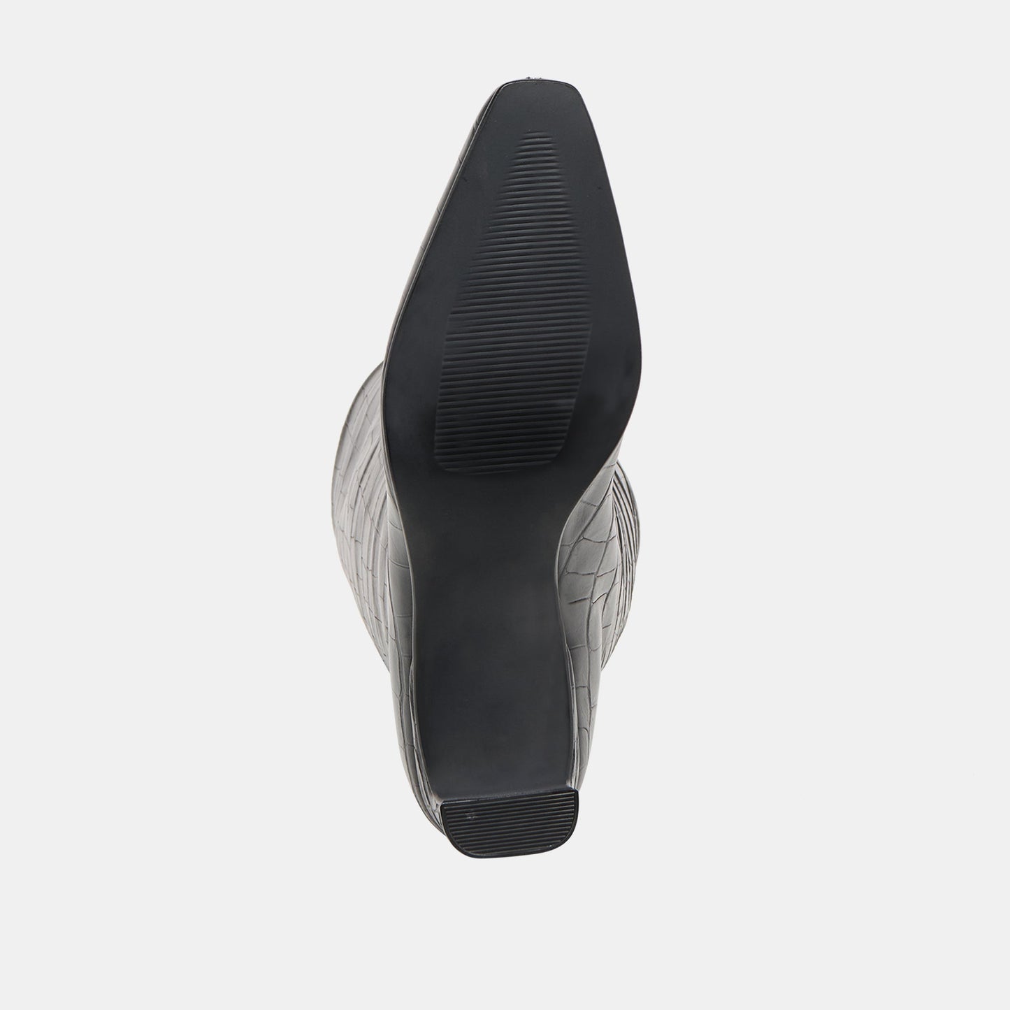 Trixi Noir Croco Embossed Leather Boots Dolce Vita