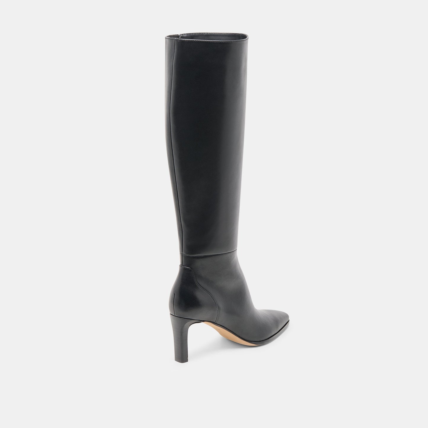 Emmi Black Leather Wide Calf Boots Dolce Vita
