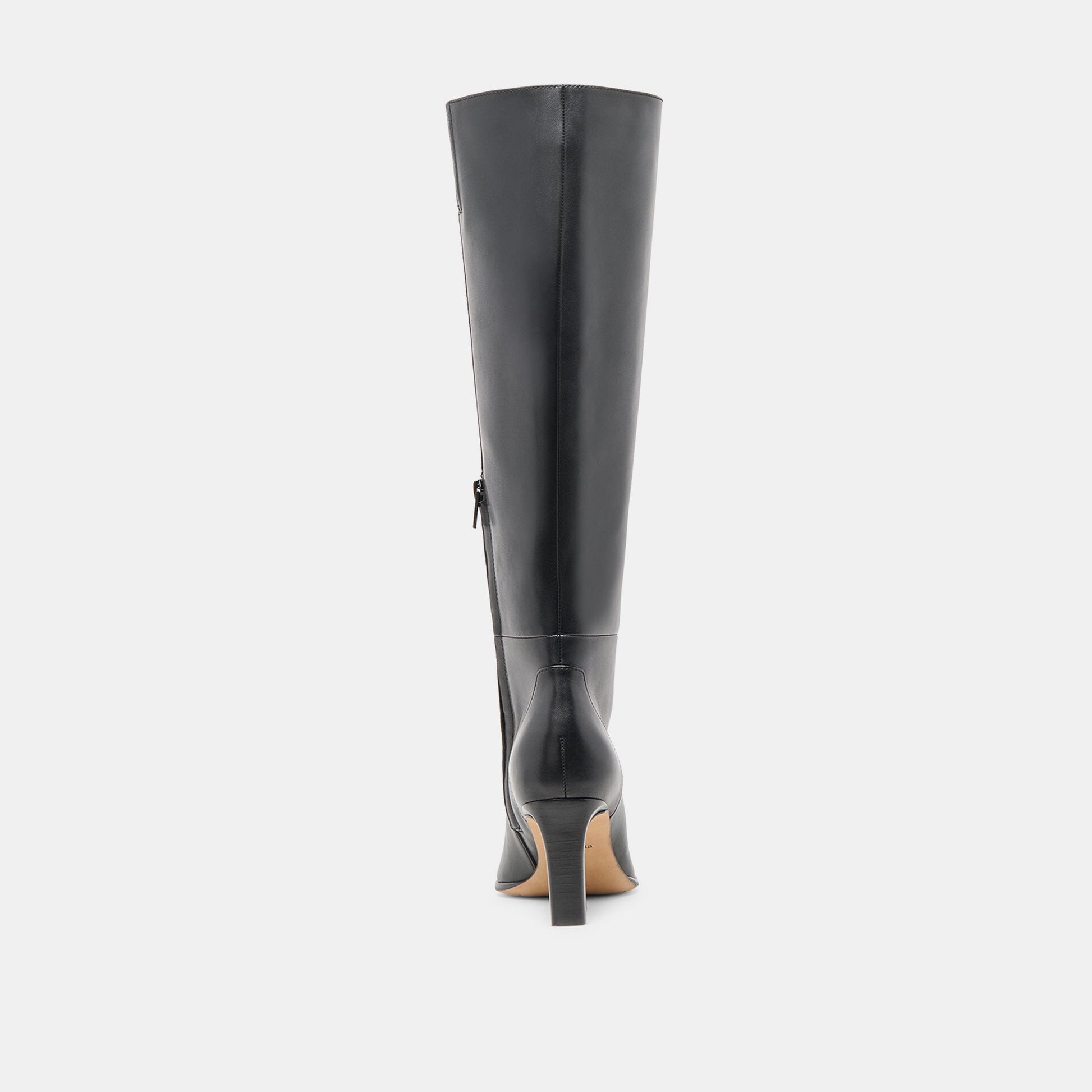 Emmi Black Leather Wide Calf Boots Dolce Vita