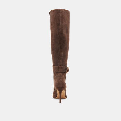 KINZY BOOTS DK BROWN SUEDE Dolce Vita