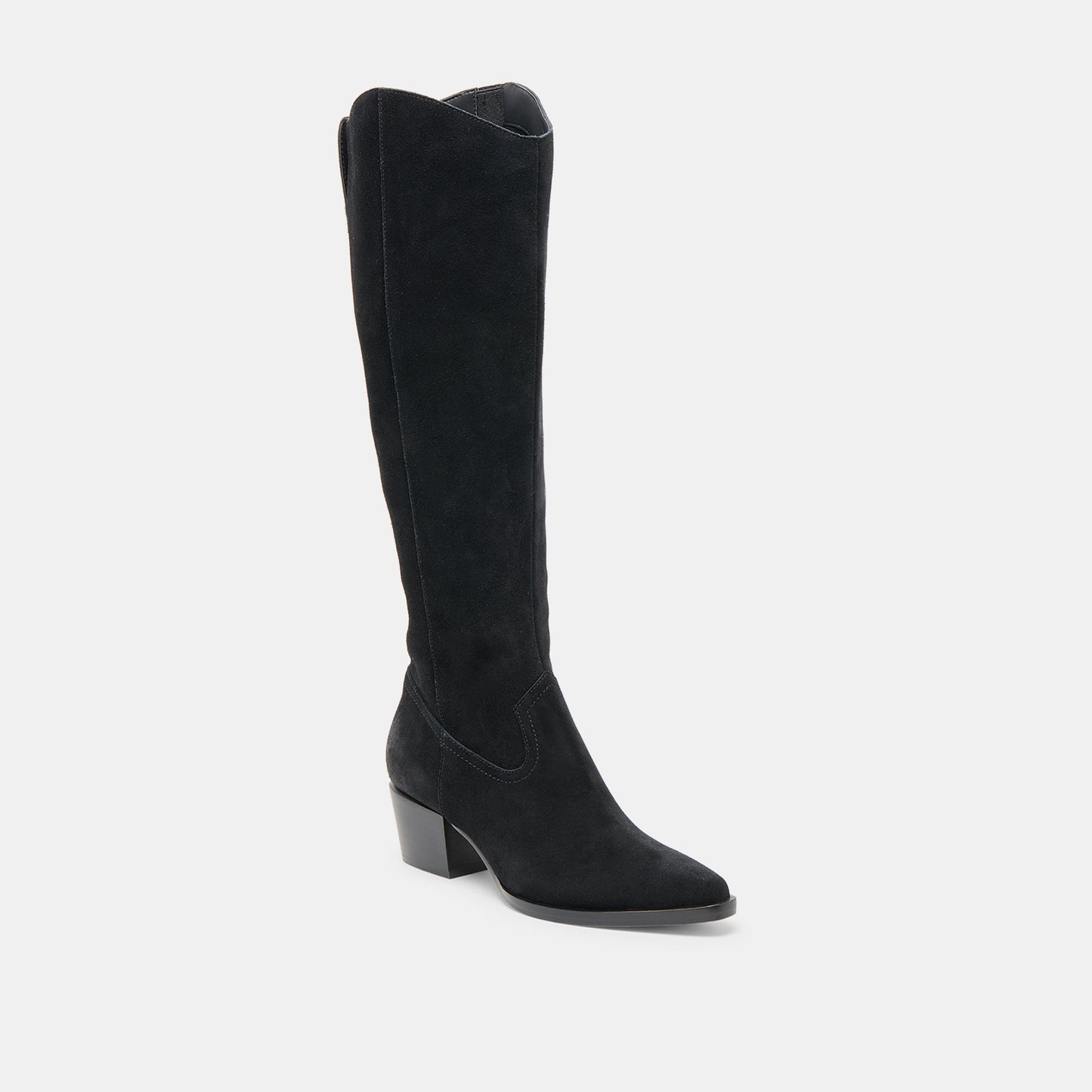 Virona H2O Waterproof Onyx Suede Wide Calf Boots Dolce Vita