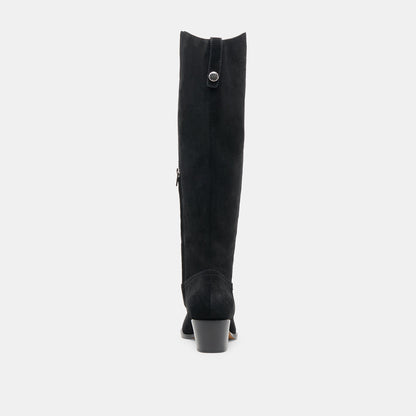 Virona H2O Waterproof Onyx Suede Wide Calf Boots Dolce Vita