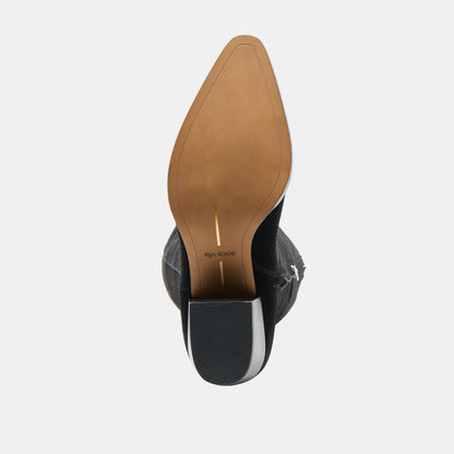 Virona H2O Waterproof Onyx Suede Wide Calf Boots Dolce Vita