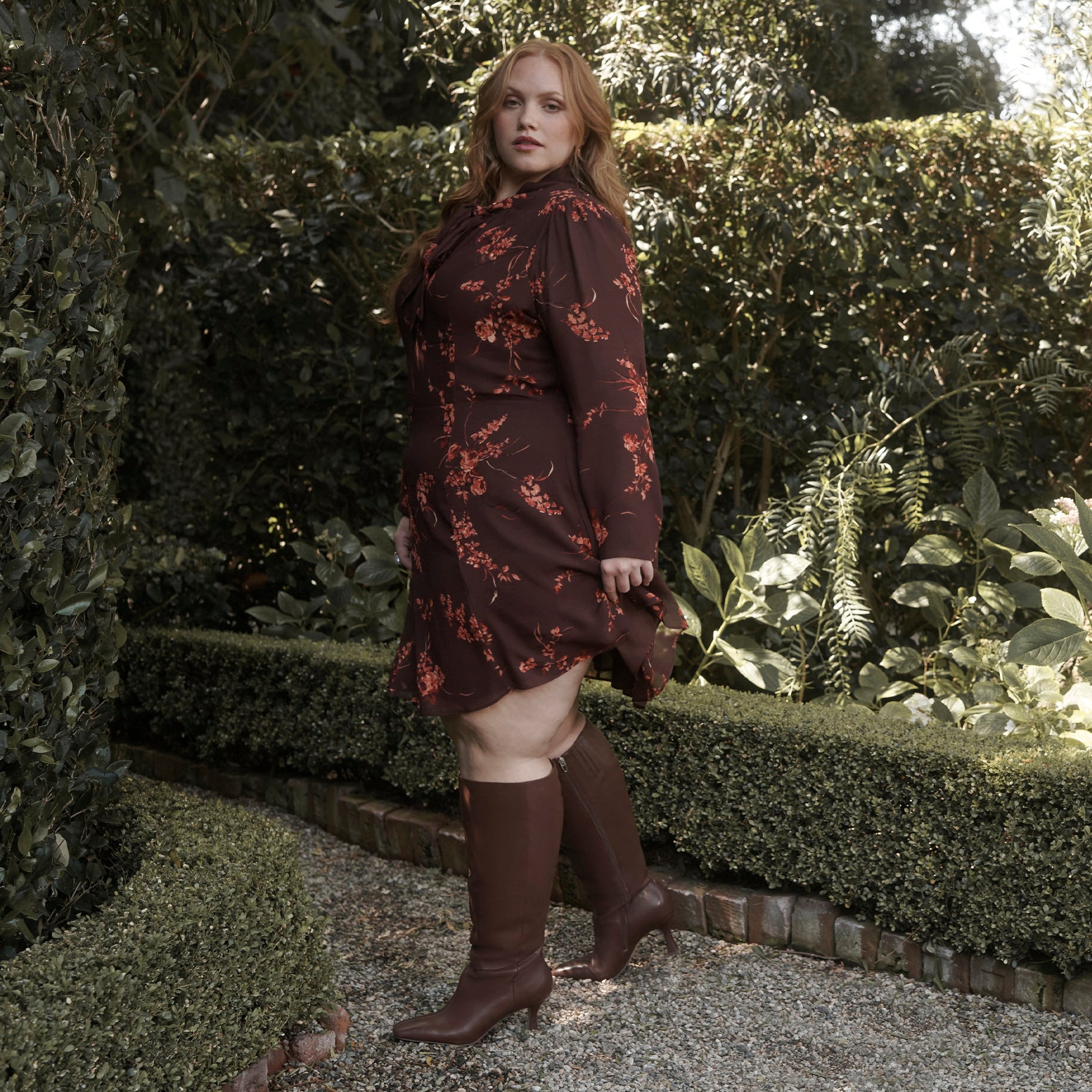 Gyra Extra Wide Calf Chocolate Boots Dolce Vita