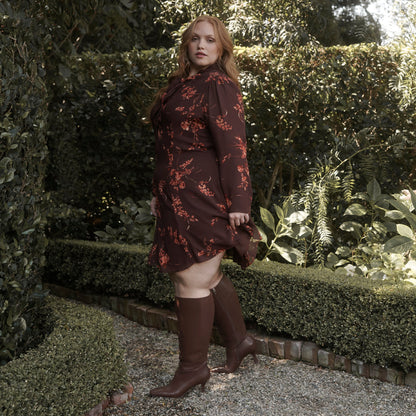 Gyra Extra Wide Calf Chocolate Boots Dolce Vita