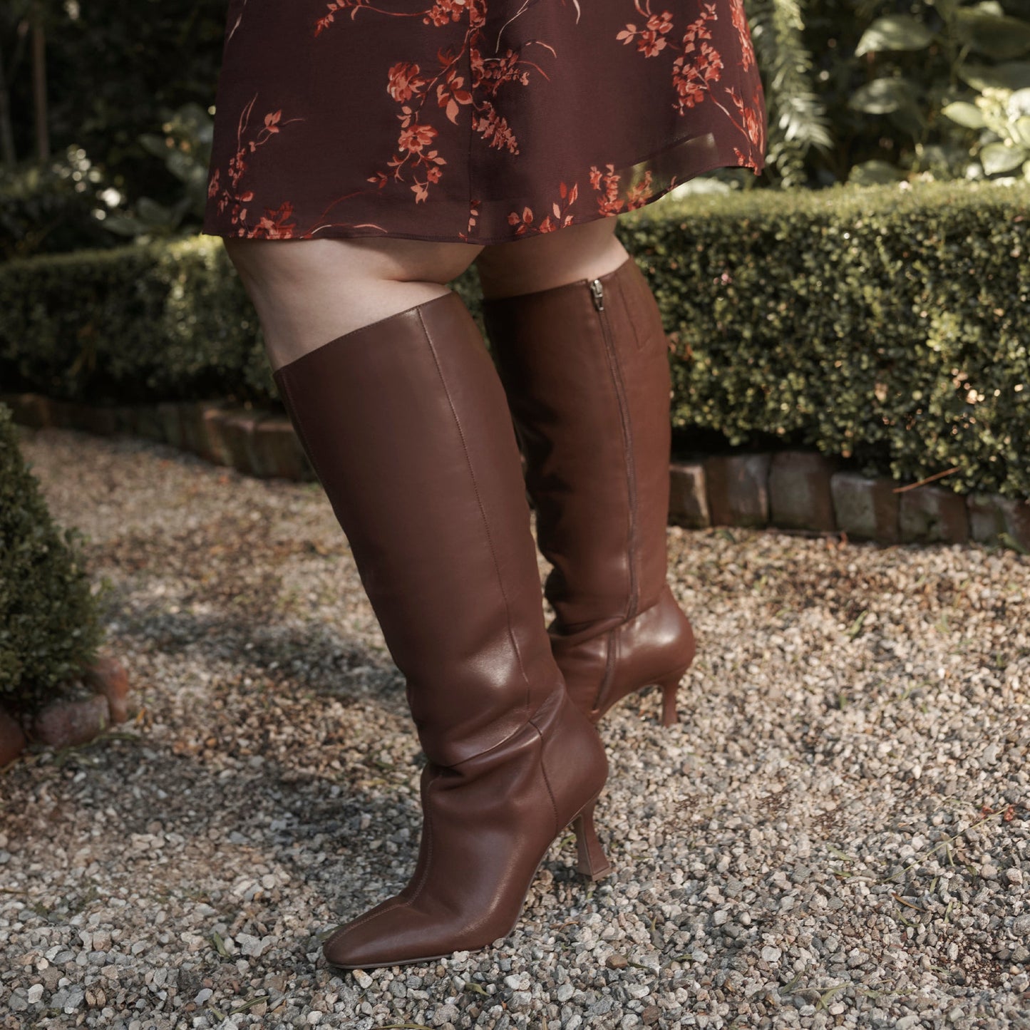 Gyra Extra Wide Calf Chocolate Boots Dolce Vita