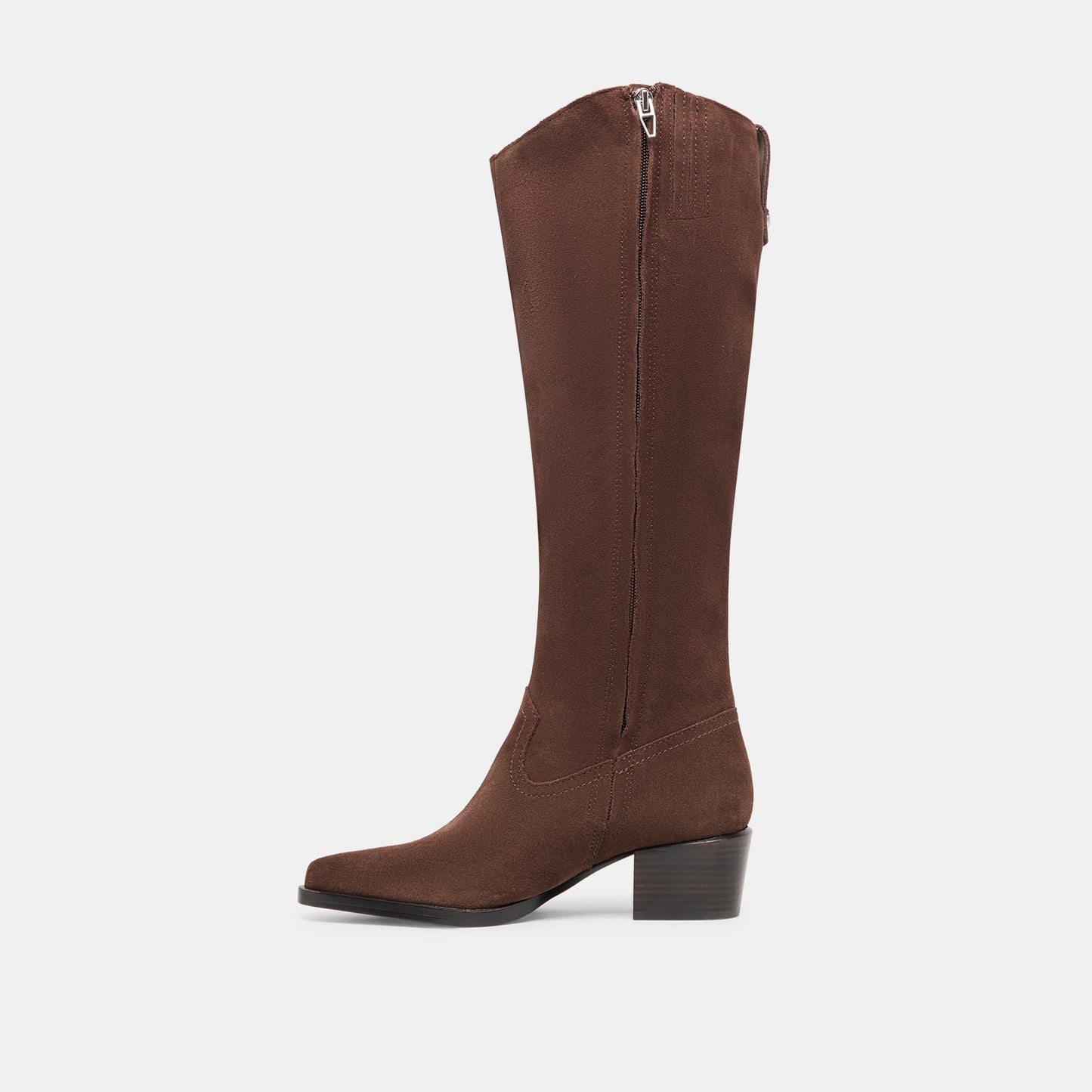 Virona H2O Waterproof Dk Brown Suede Wide Calf Boots Dolce Vita
