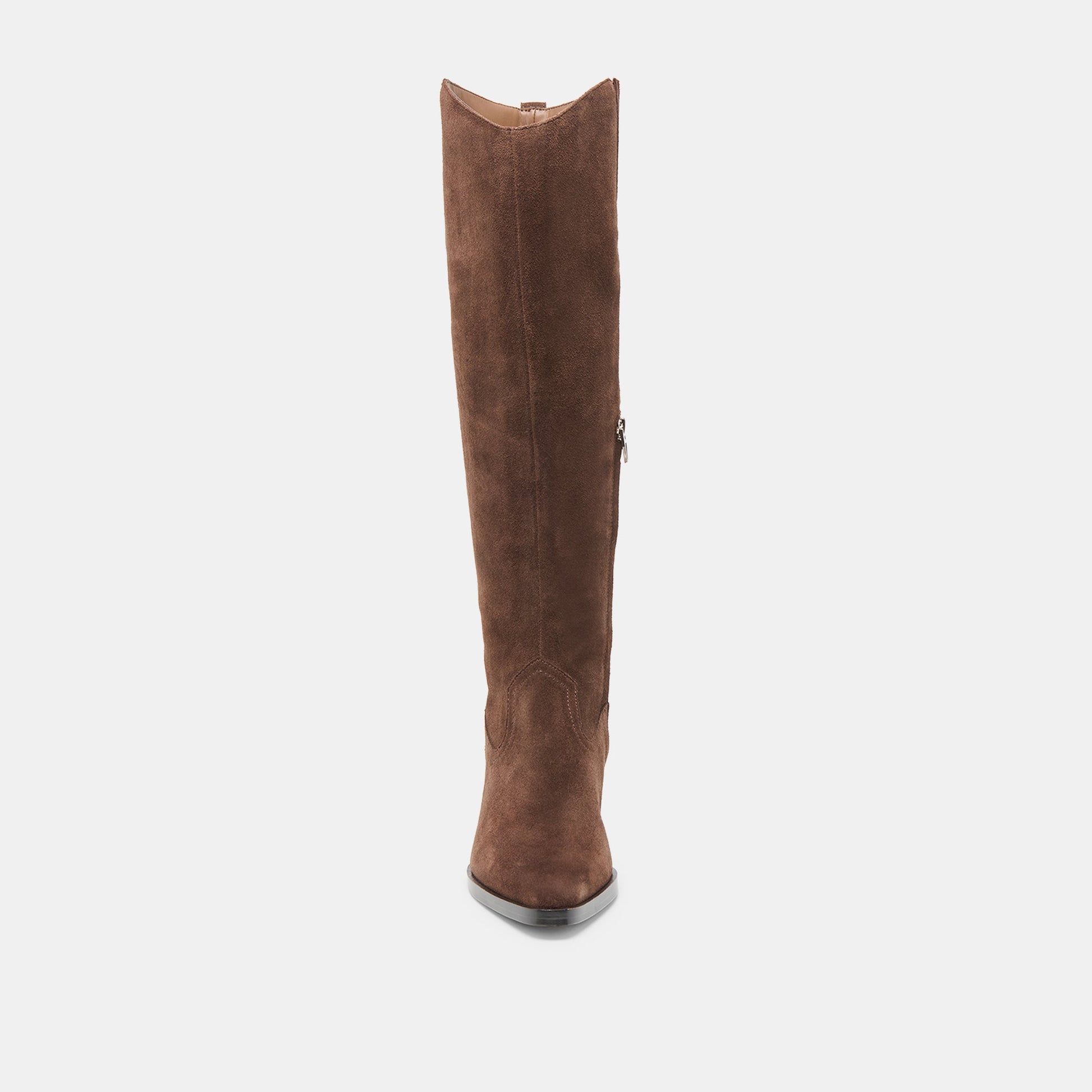 Virona H2O Waterproof Dk Brown Suede Wide Calf Boots Dolce Vita
