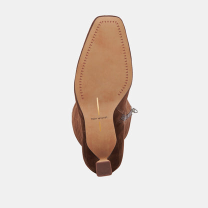 GYRA WIDE CALF BOOTS DK BROWN SUEDE Dolce Vita