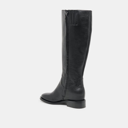 Kilian H2O Waterproof Black Leather Wide Calf Boots Dolce Vita