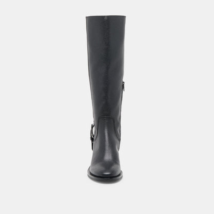 Kilian H2O Waterproof Black Leather Wide Calf Boots Dolce Vita