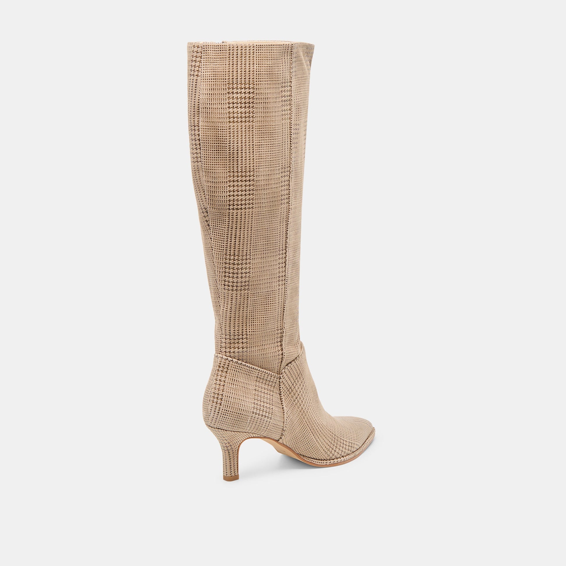 Aldy Herringbone Printed Suede Boots Dolce Vita