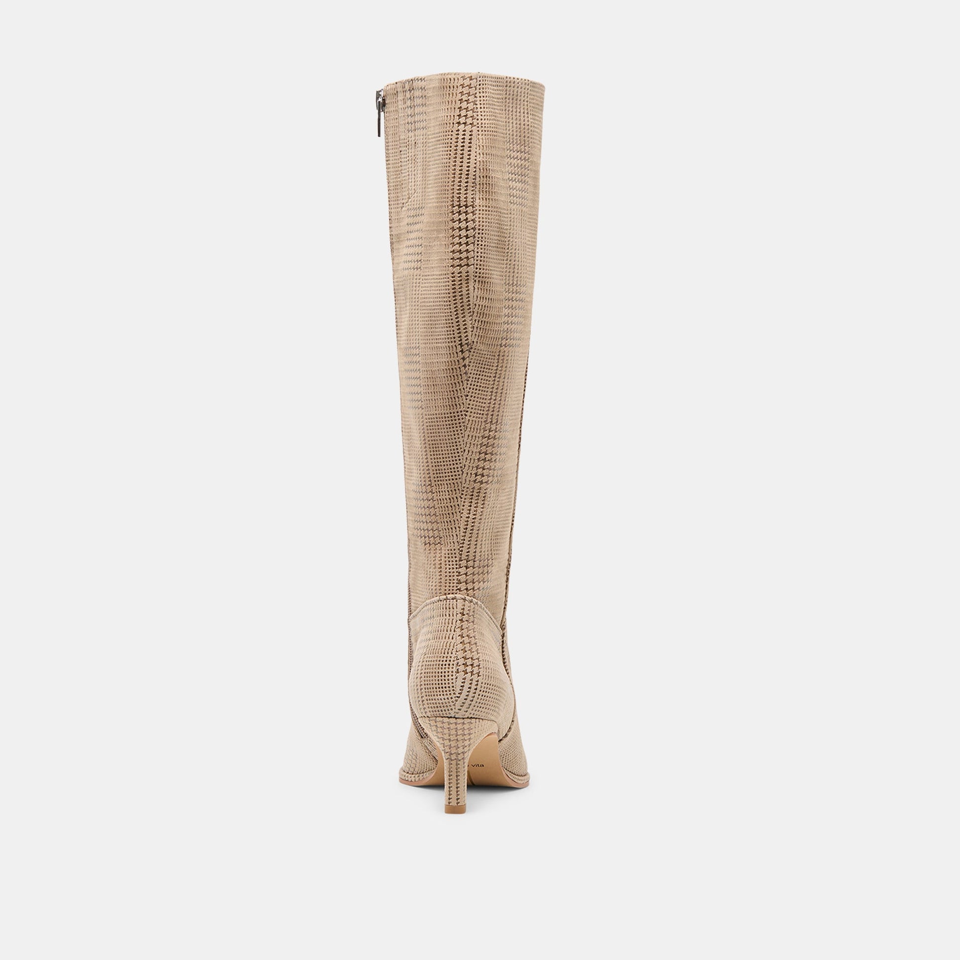 Aldy Herringbone Printed Suede Boots Dolce Vita