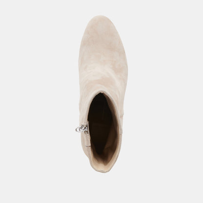 Suzy Wide Taupe Suede Booties Dolce Vita