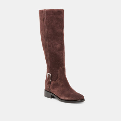 Kilian H2O Waterproof Mahogany Suede Wide Calf Boots Dolce Vita