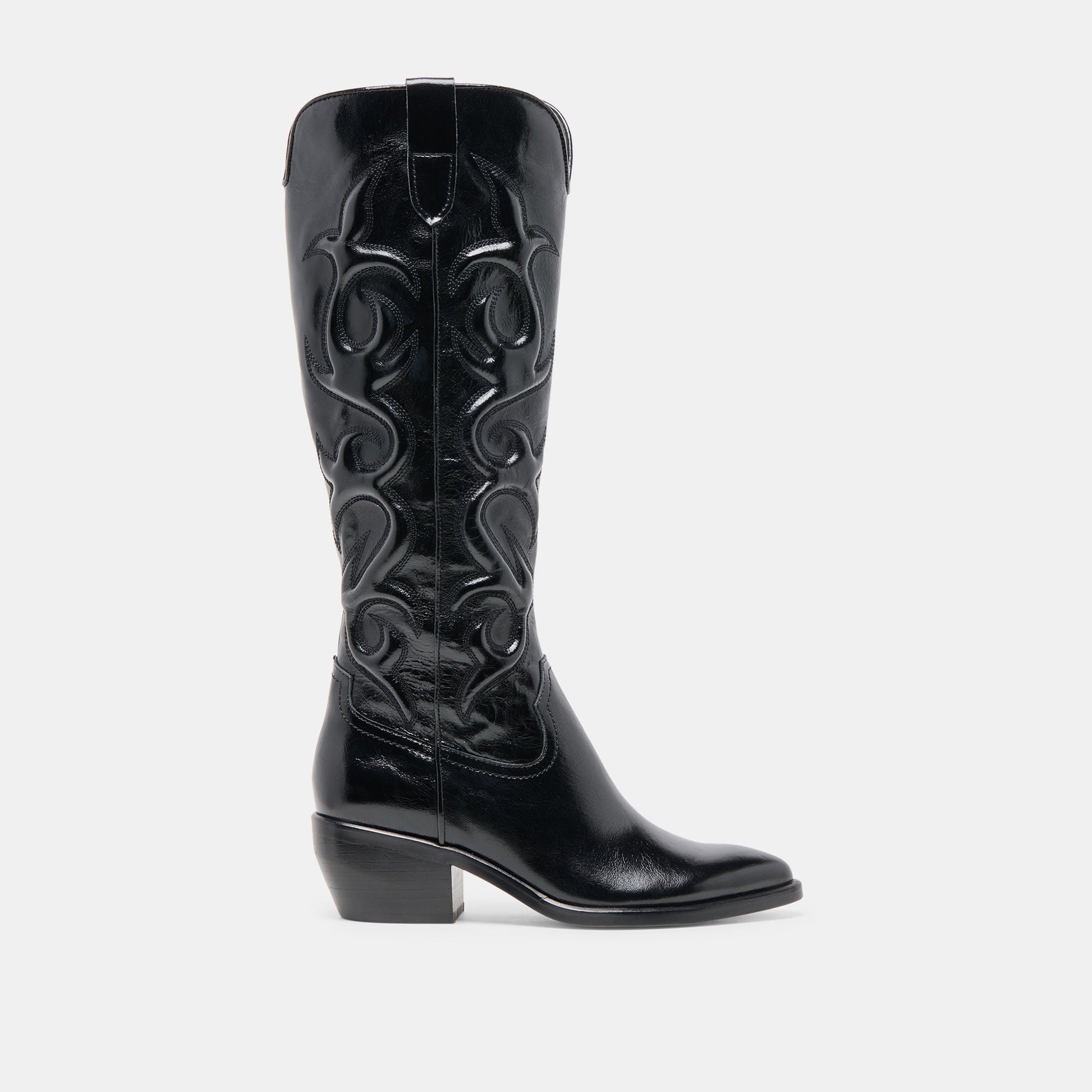 Mirla Black Leather Boots Dolce Vita