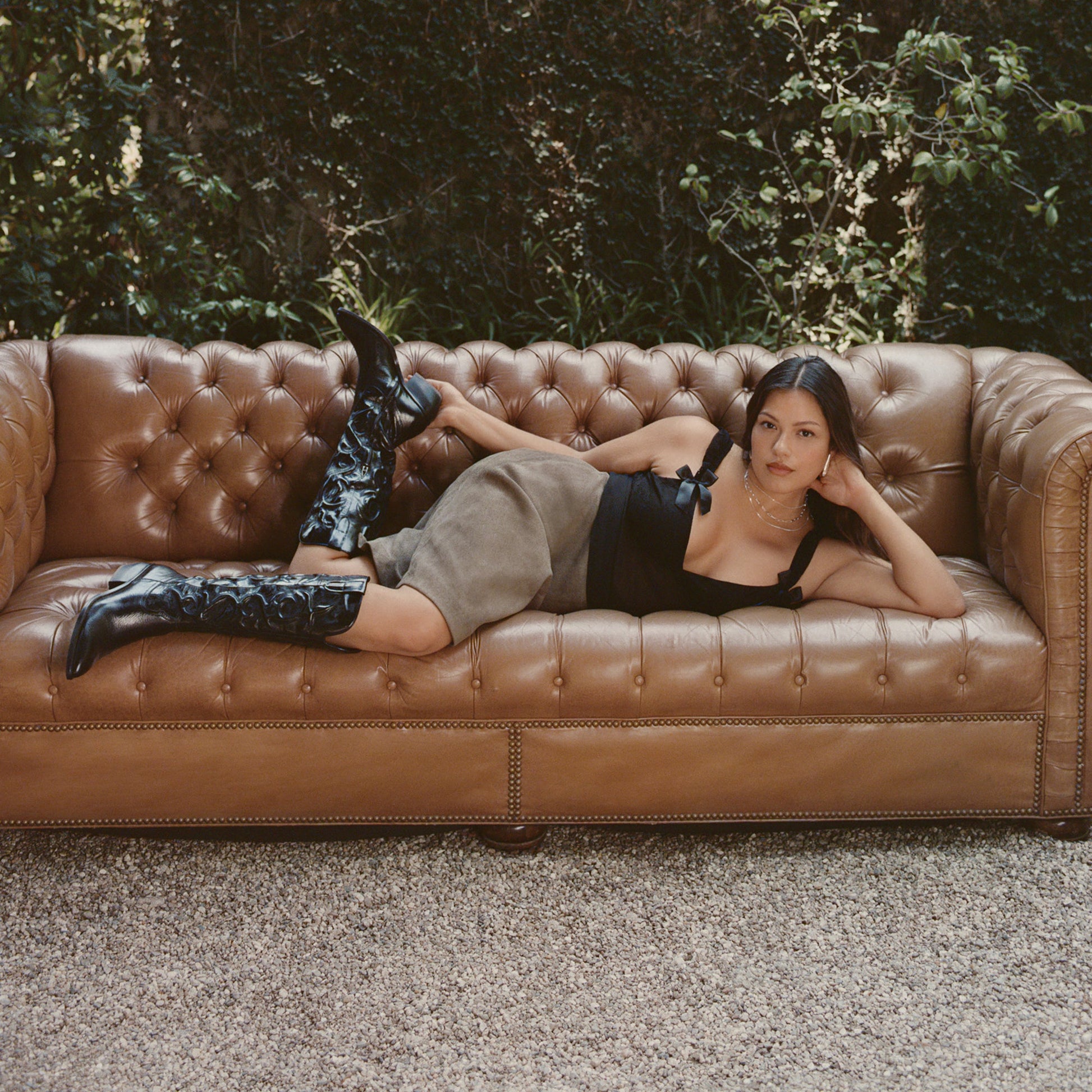 Mirla Black Leather Boots Dolce Vita