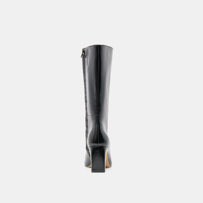 Riggs Black Leather Boots Dolce Vita