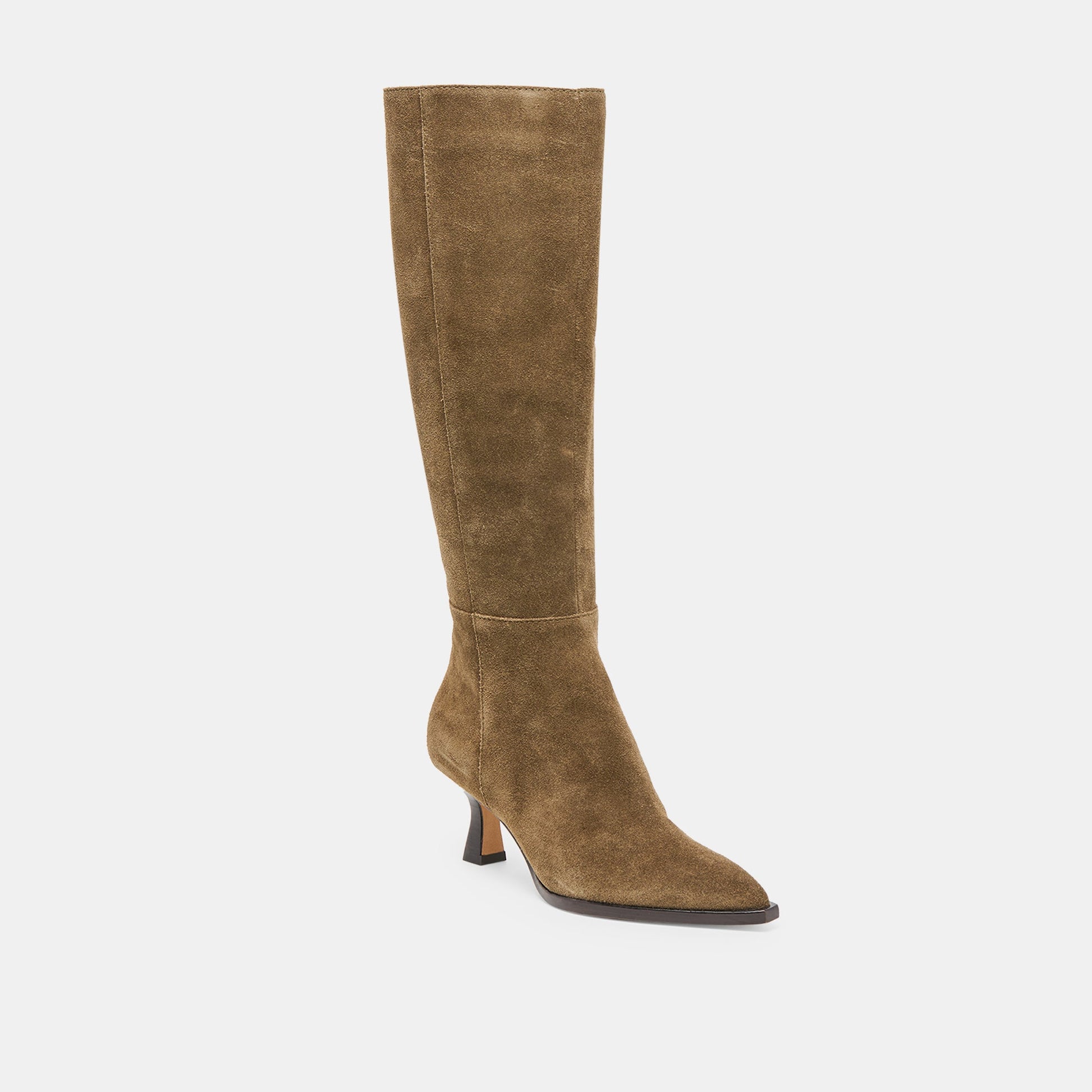 Auggie Olive Suede Wide Calf Boots Dolce Vita