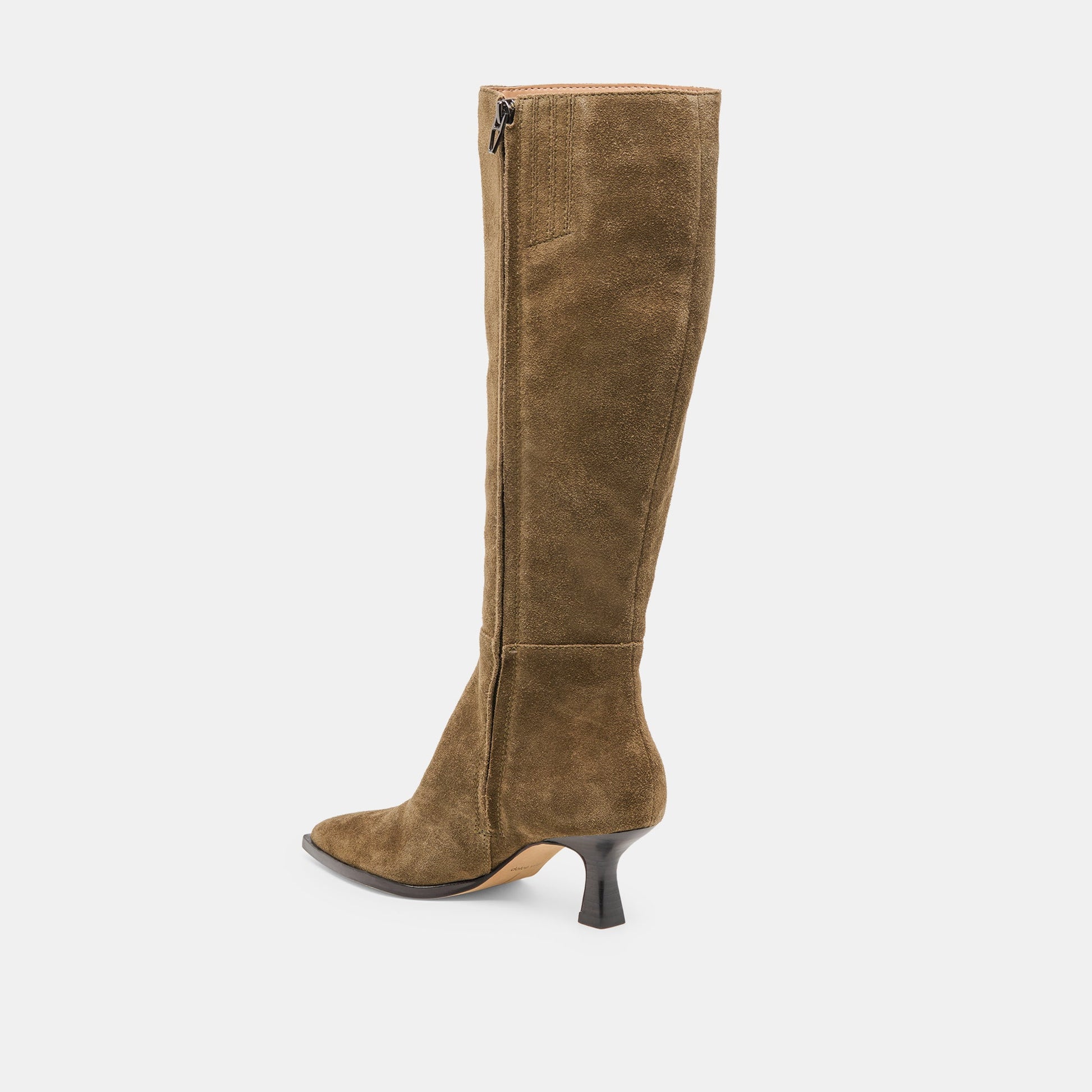 Auggie Olive Suede Wide Calf Boots Dolce Vita