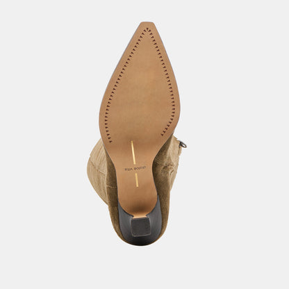 Auggie Olive Suede Wide Calf Boots Dolce Vita