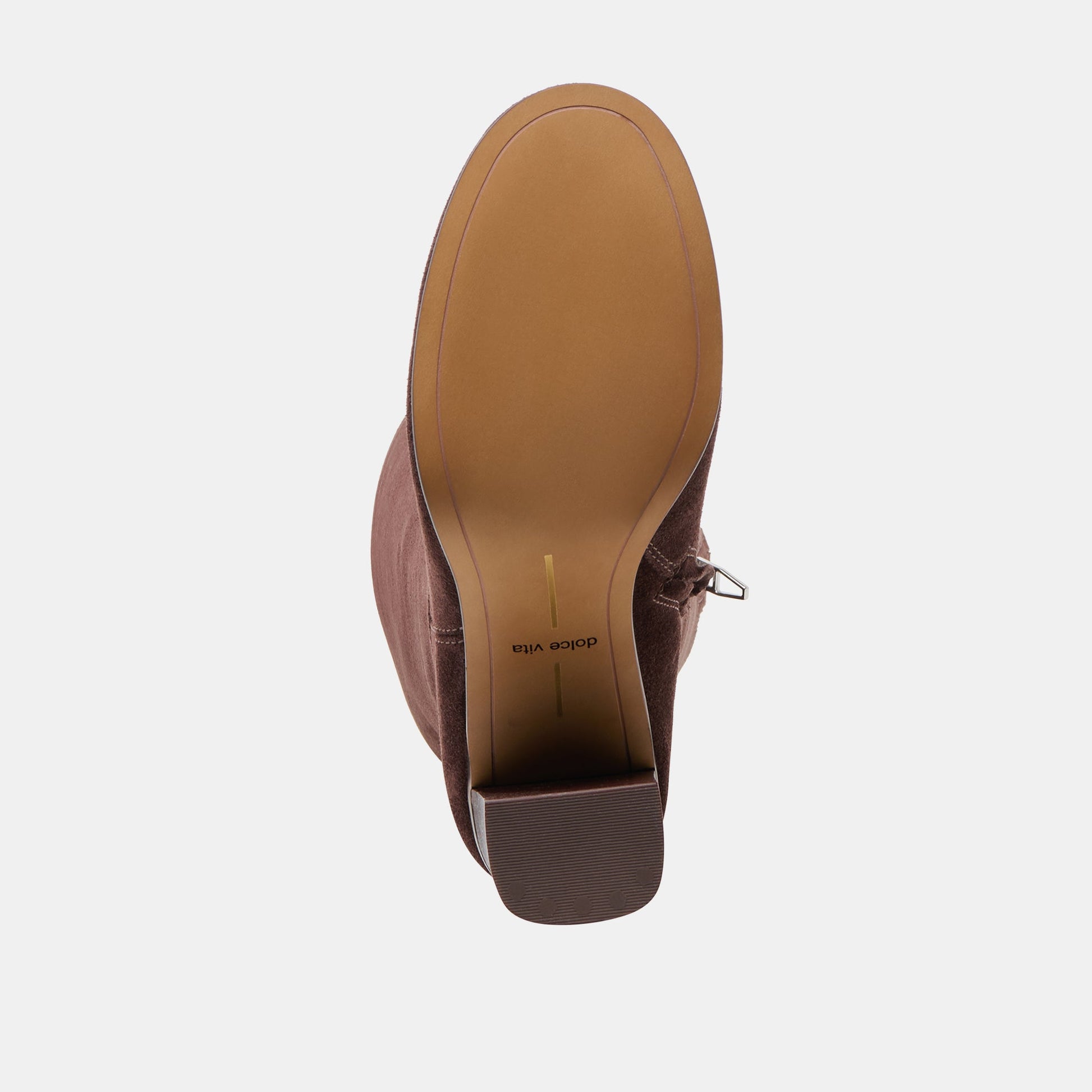 Hudsin Wide Calf Mahogany Suede Boots Dolce Vita