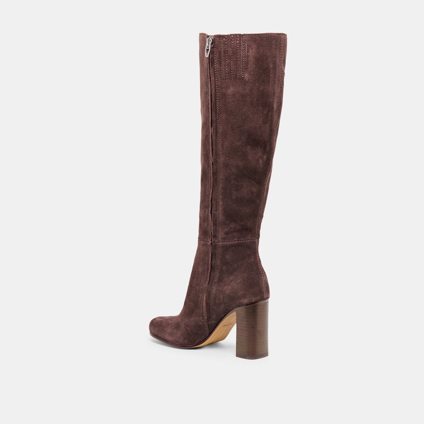 Hudsin Wide Calf Mahogany Suede Boots Dolce Vita