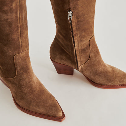 Raj Boots in Brown Suede Dolce Vita