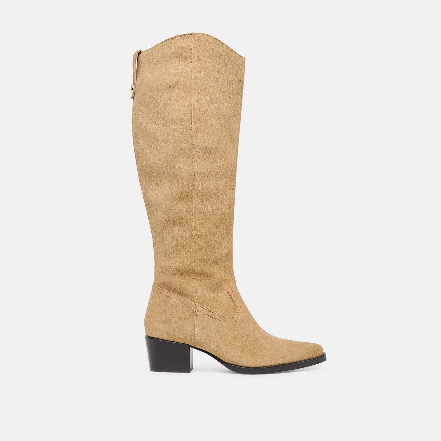 Virona H2O Waterproof Dk Taupe Suede Wide Calf Boots Dolce Vita
