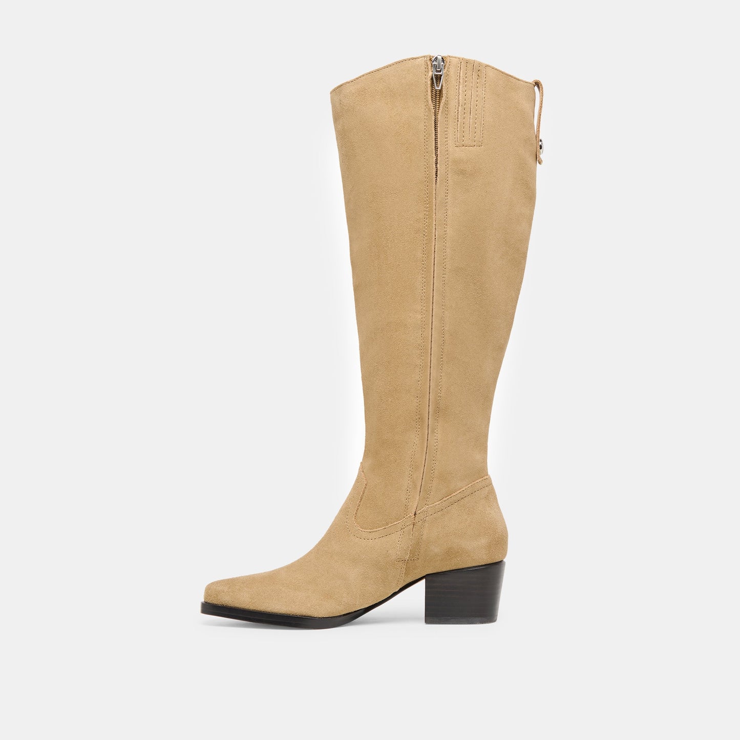 Virona H2O Waterproof Dk Taupe Suede Wide Calf Boots Dolce Vita