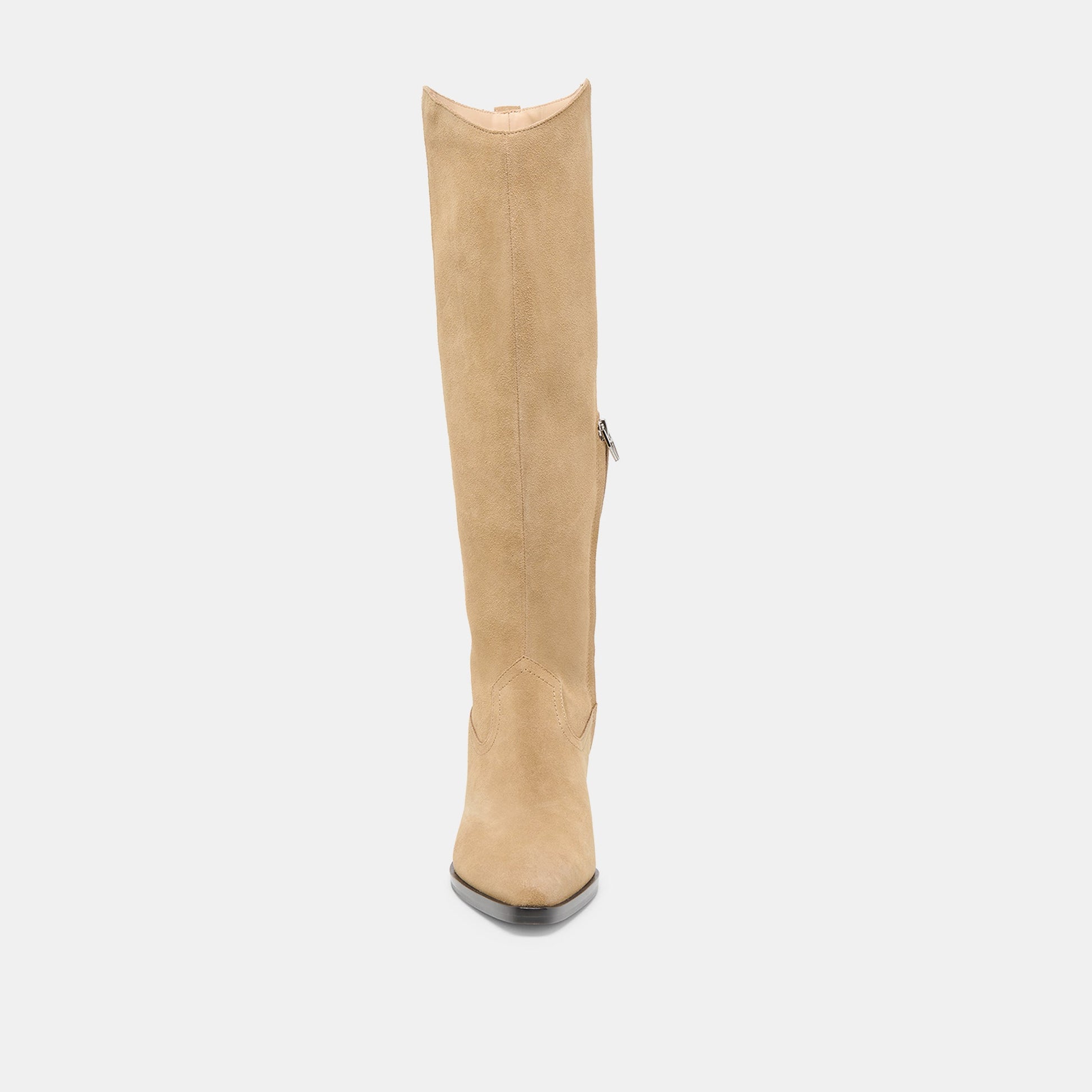 Virona H2O Waterproof Dk Taupe Suede Wide Calf Boots Dolce Vita