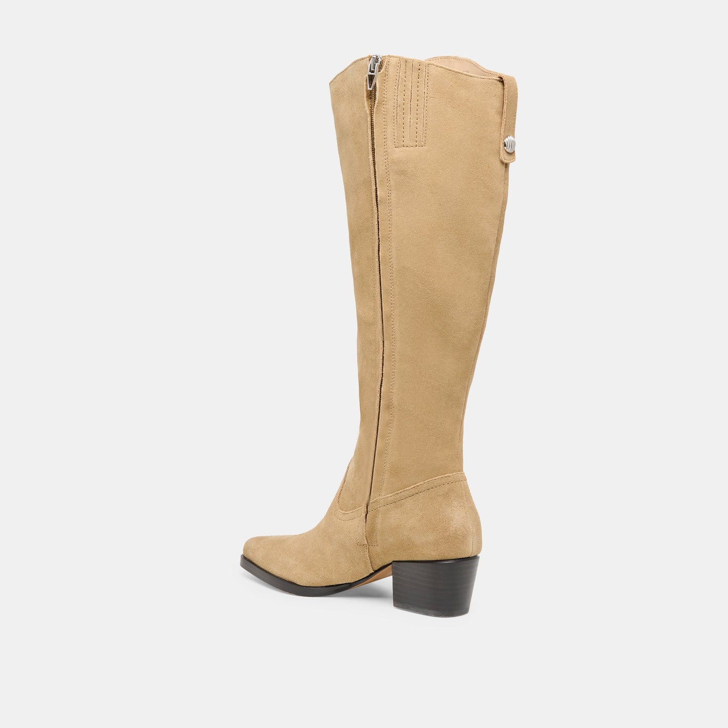 Virona H2O Waterproof Dk Taupe Suede Wide Calf Boots Dolce Vita