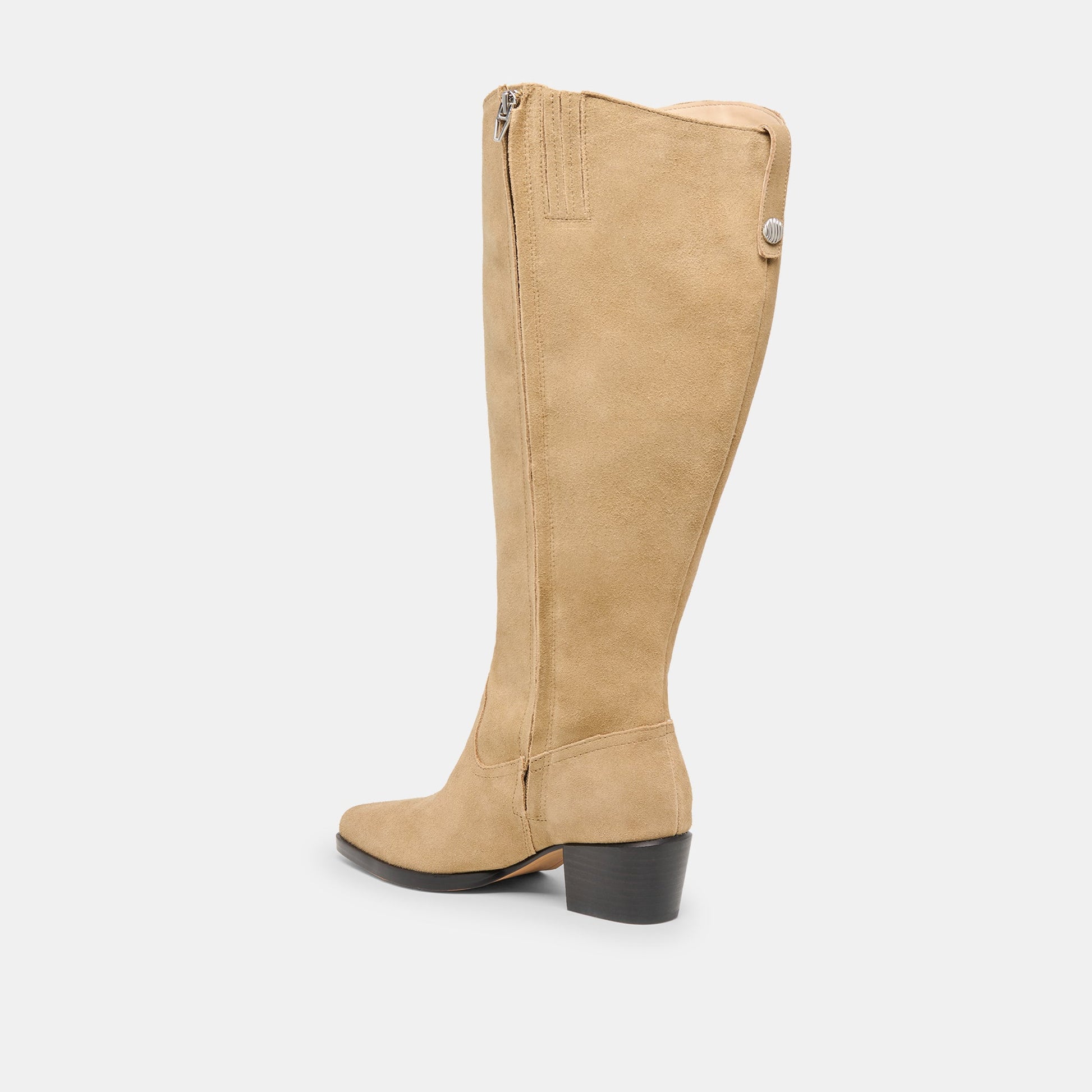 Virona H2O Waterproof Dk Taupe Suede Extra Wide Calf Boots Dolce Vita