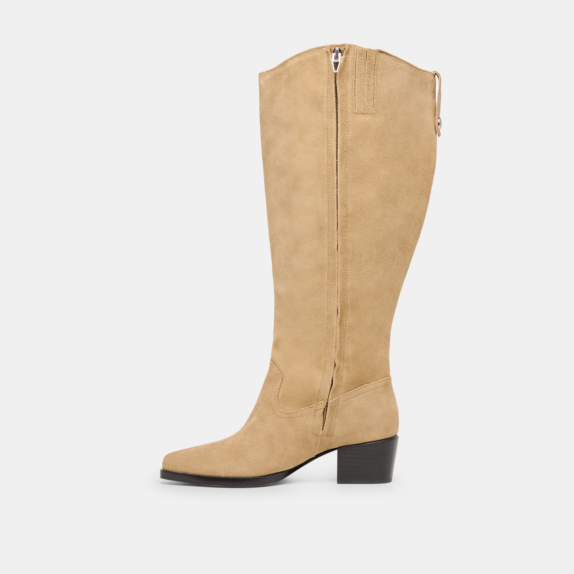 Virona H2O Waterproof Dk Taupe Suede Extra Wide Calf Boots Dolce Vita