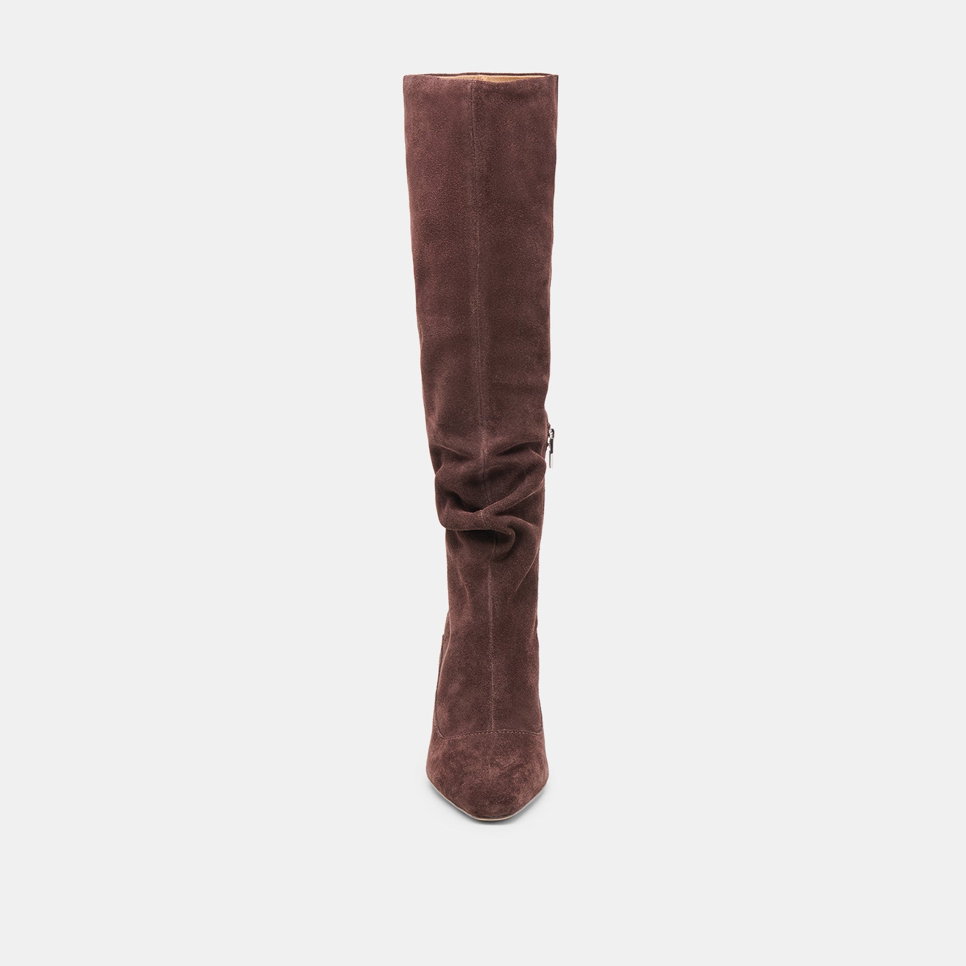 Lousa Mahogany Suede Wide Calf Boots Dolce Vita